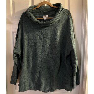 Old Navy dark green cowl sweater